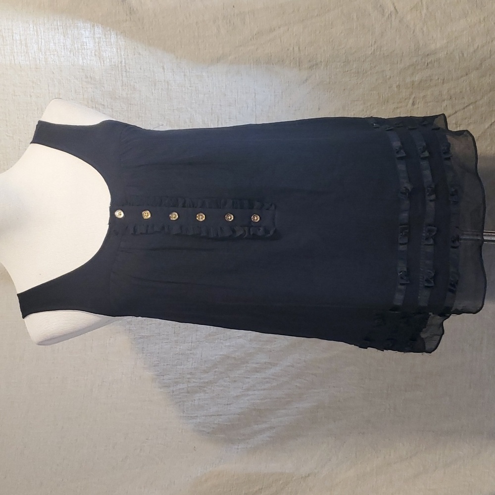 Juicy Couture Silk Bow Tank SZ 4